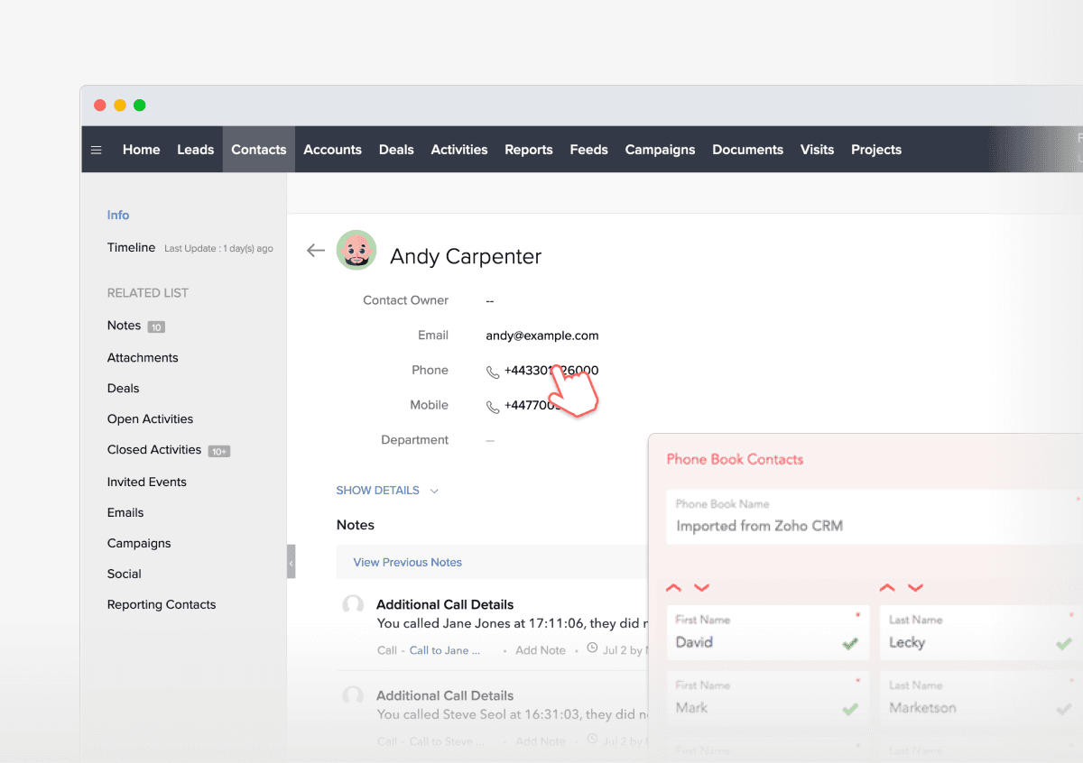 Image of Zoho CRM app